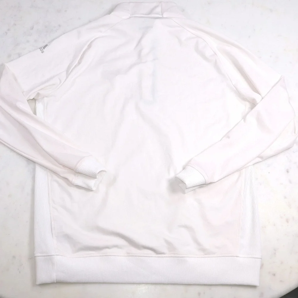 Adidas Golf UT Chattanooga White Quarter Zip Pullover Embroidered Logo Size L